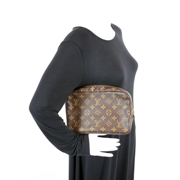 Louis Vuitton Monogram Trousse Toilette 23 Cosmetic Pouch Vanity Case - Picture 1 of 9